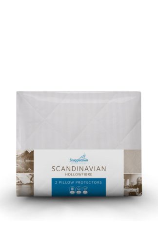 An Image of 2 Pack Scandinavian Hollowfibre Pillow Protectors