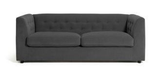 An Image of Habitat Nina 3 Seater Fabric Sofa Bed - Grey