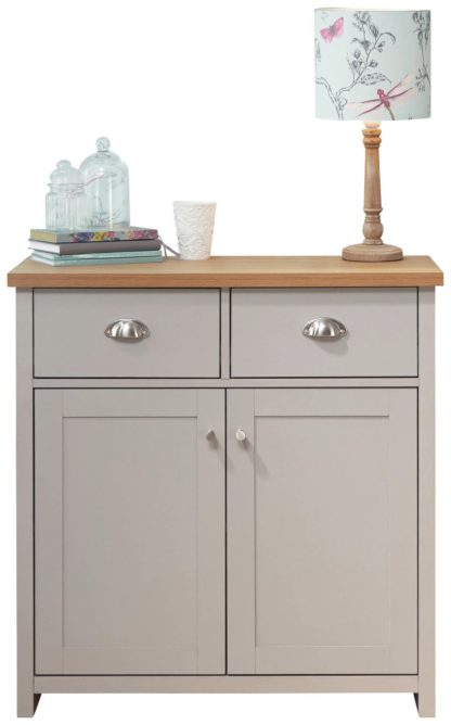 An Image of Lancaster 2 Door 2 Drawer Sideboard - Grey