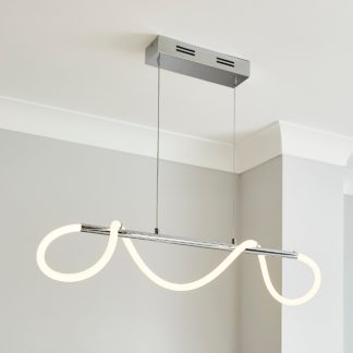 An Image of Flexi Integrated LED 70cm Ceiling Fitting Chrome