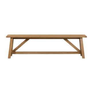 An Image of Maddox Trestle Bench Natural