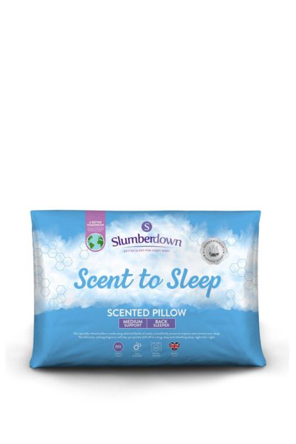 An Image of 2 Pack Scent To Sleep Scented Medium Support Pillows