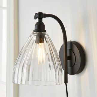 An Image of Churchgate Allexton Black Wall Light Black