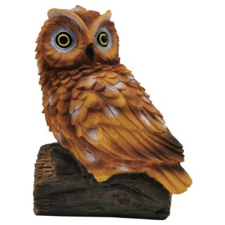 An Image of Lifelike Tawny Owl Garden Ornament