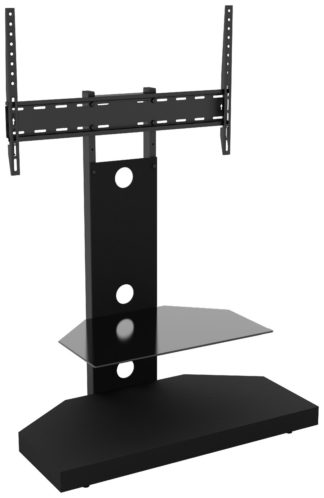 An Image of AVF Wood Effect Mount Up To 60 Inch TV Stand - Black