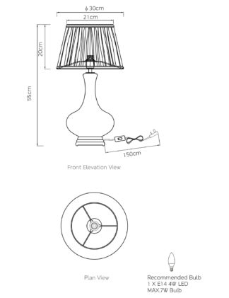 An Image of M&S Daphne Table Lamp