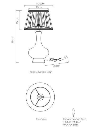 An Image of M&S Daphne Table Lamp