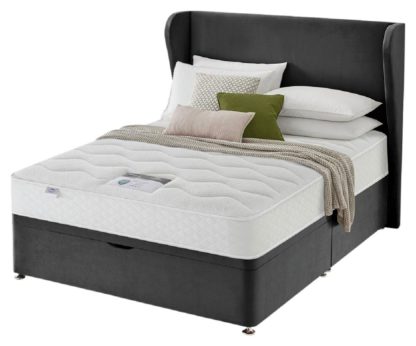 An Image of Silentnight 1000Pkt Eco Superking Ottoman Divan Bed-Charcoal