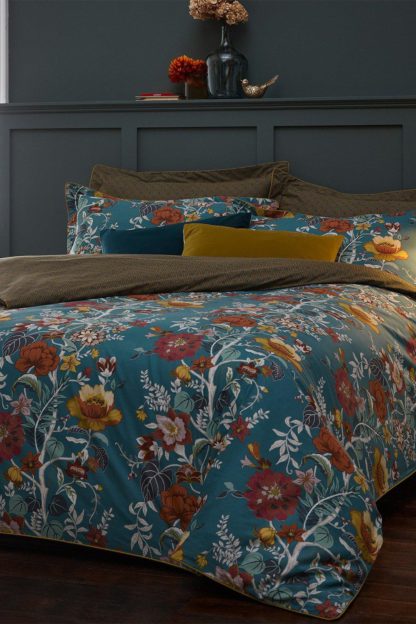 An Image of 'Bloom' Floral 200TC Cotton Sateen Duvet Cover Set