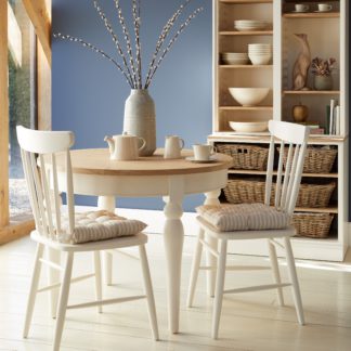 An Image of Churchgate Ivory Round Dining Table Ivory