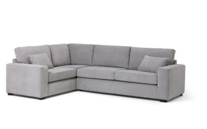 An Image of Habitat Eton Right Corner Fabric Sofa - Charcoal