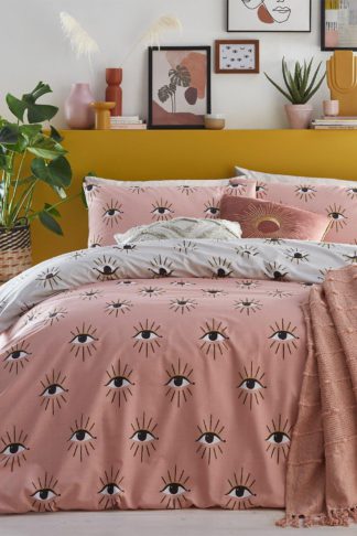 An Image of 'Theia' Abstract Eye Duvet Cover Set
