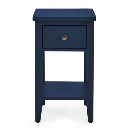 An Image of Lynton Navy Compact Bedside Navy
