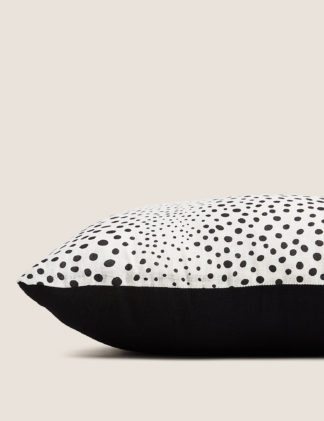 An Image of M&S Cotton Rich Spotty Cushion