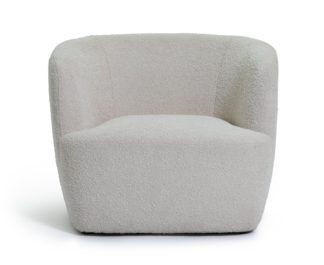 An Image of Habitat Orelia Boucle Armchair - White