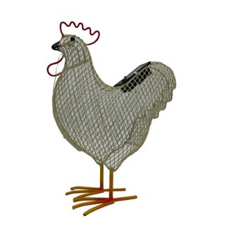 An Image of Solar Mesh Chicken Garden Light