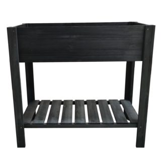 An Image of Homebase Wooden Growing Table Grey 80x40x75cm