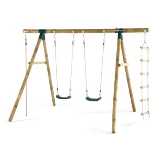 An Image of Plum Gibbon Wooden Swing Set