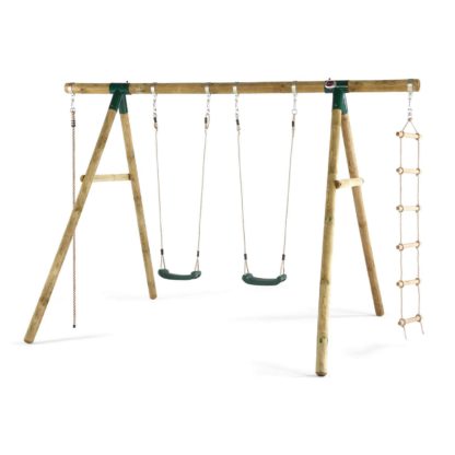 An Image of Plum Gibbon Wooden Swing Set