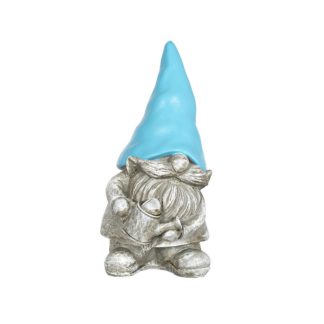 An Image of Contemporary Resin Gnome 22cm Garden Ornament