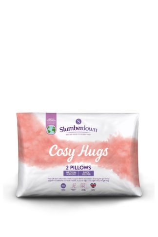 An Image of 2 Pack Cosy Hugs Medium Support Pillows