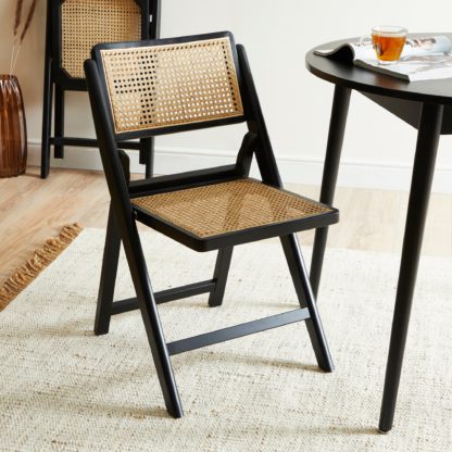 An Image of Franco Folding Dining Chair Black