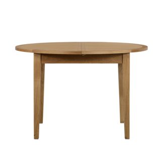 An Image of Maddox Round Extending Dining Table Brown