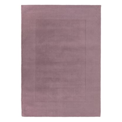 An Image of Boston Wool Border Rug Purple