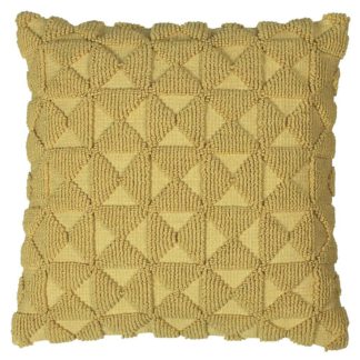 An Image of 'Varma' 3D Geometric Knit Cushion
