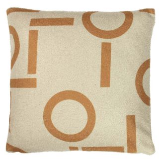 An Image of 'Shearling Circa' Geometric Fleece Cushion