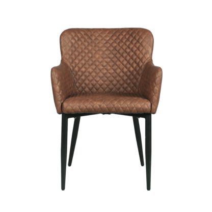 An Image of Montreal Faux Leather Carver Dining Chair Grey