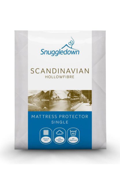 An Image of Scandinavian Hollowfibre Mattress Protector