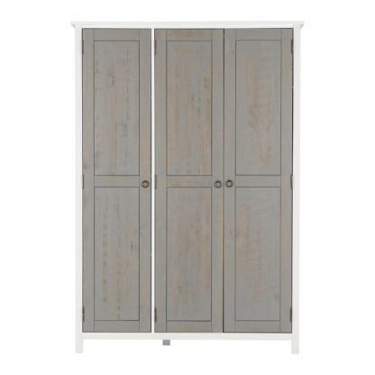 a3cfcc0ccc23fc7fd6c1cd9bd7163ae4a5aee410abb0b900c39b1c5e100e9642.jpg An Image of Vermount Triple Wardrobe White and Grey