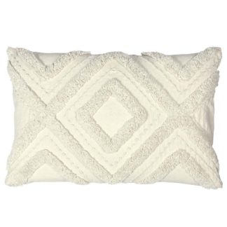 An Image of 'Orson' Geometric Tufted Cushion