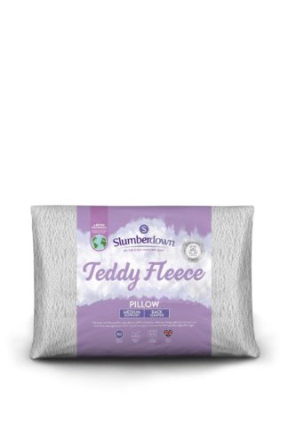 An Image of Single Teddy Fleece Medium Support Pillow