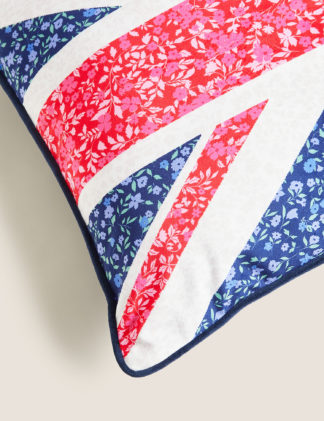 An Image of M&S Velvet Jubilee Bolster Cushion