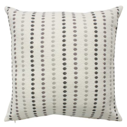 An Image of Chenille Cushion - Stripe Slate - 30x50cm