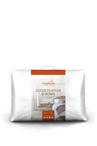 An Image of Single Goose Feather & Down Medium Support Pillow