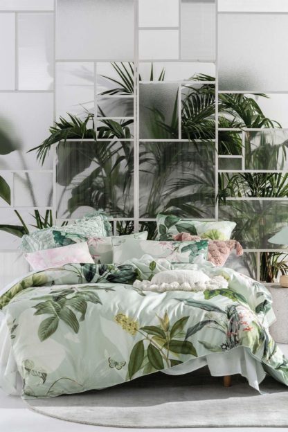 An Image of 'Glasshouse' Botanical Duvet Cover Set