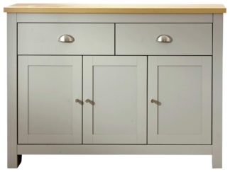 An Image of Lancaster 3 Door 2 Drawer Sideboard - Grey