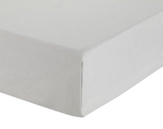 An Image of Argos Home Easycare Plain Grey Flat Sheet - Double