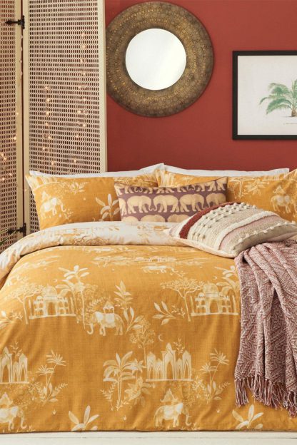 An Image of 'Jaipur' Global Reversible Duvet Cover Set