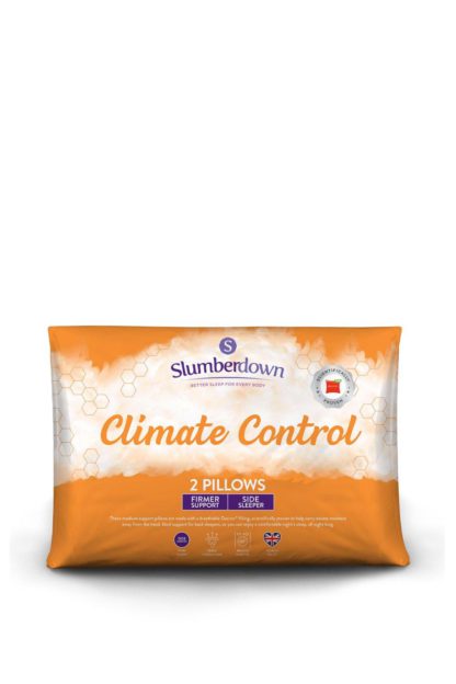 An Image of 2 Pack Climate Control Medium Support Pillows