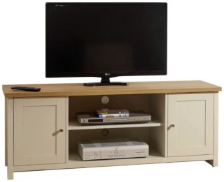 An Image of Lancaster 2 Door TV Unit - Cream