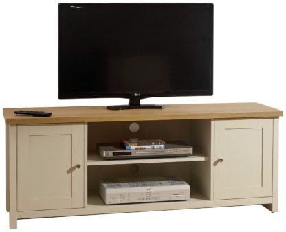 An Image of Lancaster 2 Door TV Unit - Cream