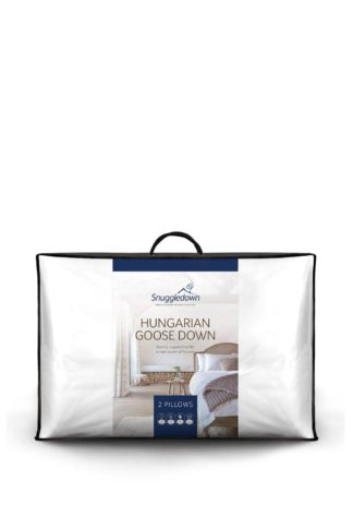 An Image of 2 Pack Hungarian Goose Down Soft Support Pillows