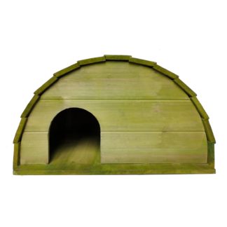 An Image of Wooden Hedgehog House