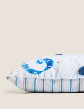 An Image of M&S Set of 2 Seahorse Outdoor Cushions