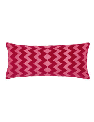 An Image of Sanderson Velvet Geometric Jacquard Cushion