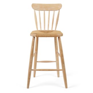 An Image of Churchgate Ash Wood Spindle Bar Stool White